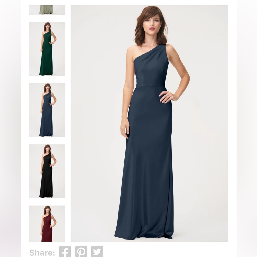 Jenny Yoo Collection Bella Bridesmaids Lena Dress in French Blue worn once